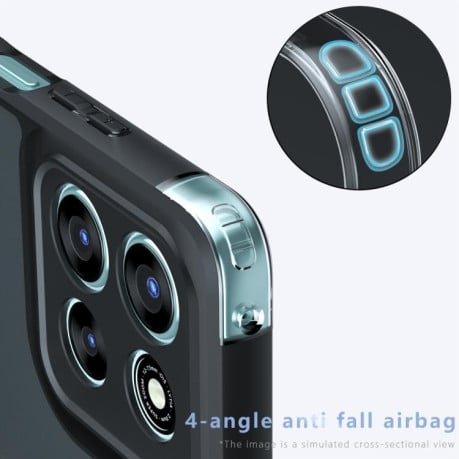 Чохол Armor Precise Hole гібрид на Motorola Moto G56 - чорний