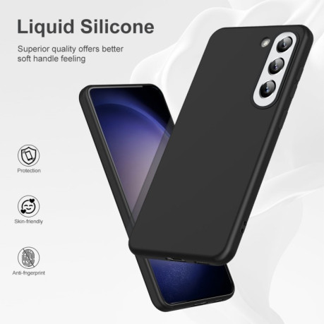 Противоударный чехол Liquid Silicone Full (Magsafe) для Samsung Galaxy S23 FE 5G - черный