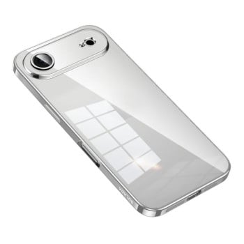 Чехол SULADA Shine Through Series Plating на iPhone Air - серебристый