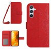 Чехол-книжка Skin Feel Sun Flower для Samsung Galaxy A05S - красный