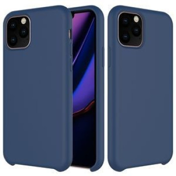 Силиконовый чехол Solid Color Liquid на iPhone 11 Pro- темно-синий