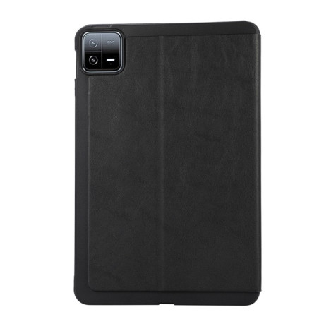 Чехол-книжка TPU Flip Tablet Protective Leather для Xiaomi Pad 6 - черный