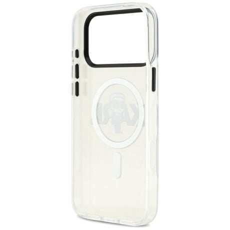 Оригинальный прозрачный чехол Karl Lagerfeld IML Karl Sketch Logo с MagSafe на iPhone 17 Pro Max - Transparent