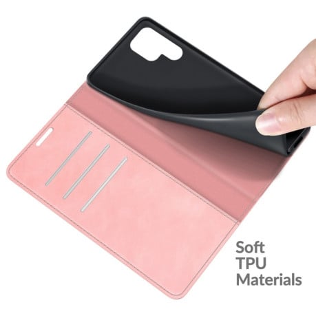 Чохол-книжка Retro-skin Business Magnetic Samsung Galaxy S22 Ultra 5G - рожевий