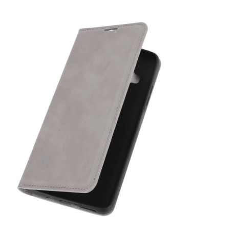 Чехол-книжка Retro-skin Business Magnetic на  Xiaomi Mi 10T Lite - серый