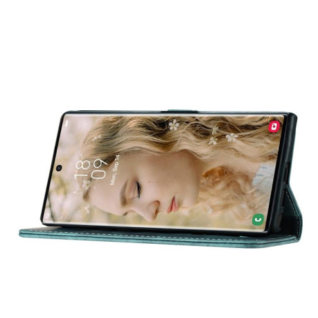Чохол-книжка Cat Embossing Pattern  для Samsung Galaxy S25 Ultra 5G - блакитний