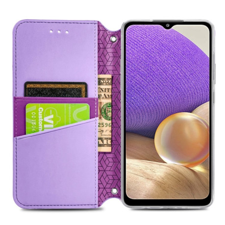 Чехол-книжка Blooming Mandala для Samsung Galaxy A32 4G - фиолетовый