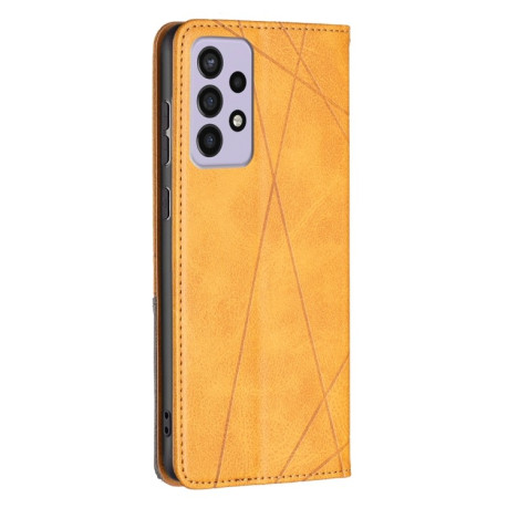 Чехол-книжка Rhombus Texture для Samsung Galaxy A73 5G - желтый