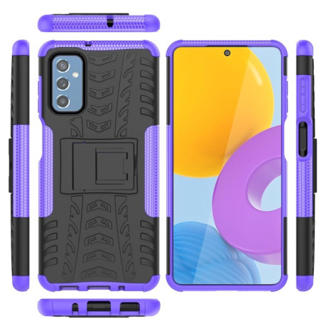 Противоударный чехол Tire Texture на Samsung Galaxy M52 5G - фиолетовый