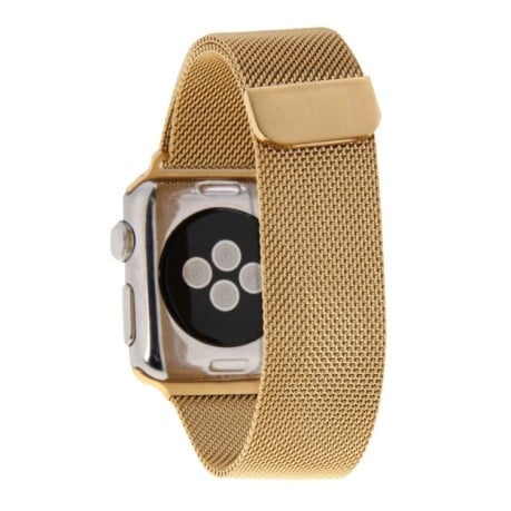 Браслет из нержавеющей стали Milanese Loop Magnetic для Apple Watch 42/44mm - золотой