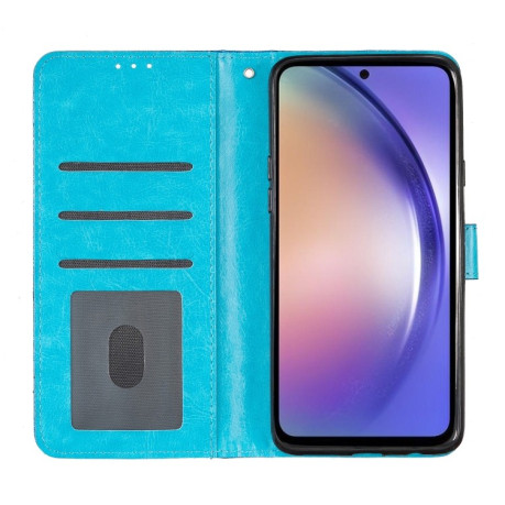 Чехол-книжка Glittery Powder Flip на Samsung Galaxy A35 - синий