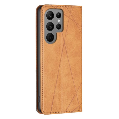 Чохол-книжка Rhombus Texture для Samsung Galaxy S25 Ultra 5G - жовтий