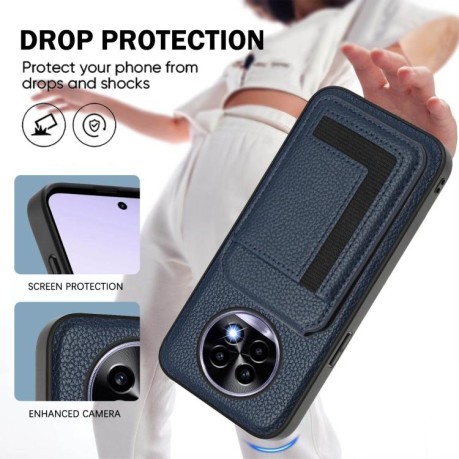 Чехол CX01 Detachable Magsafe Magnetic Card Bag для Realme 13 Pro / 13 Pro+ - синий