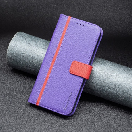 Чехол-книжка BF13 Color Matching Cross для Samsung Galaxy A04 4G - фиолетовый