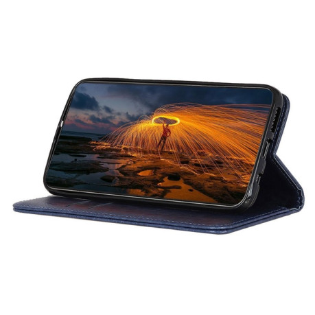 Кожаный чехол- книжка Magnetic Retro Crazy Horse Texture на Samsung Galaxy S10 5G- синий