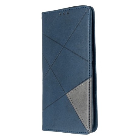 Чехол-книжка Rhombus Texture на Samsung Galaxy S20 -синий