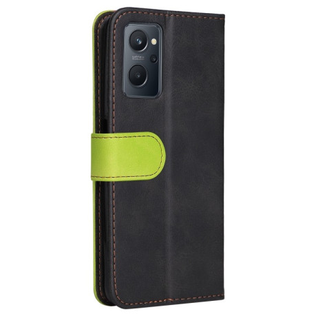 Чехол-книжка Business Stitching-Color для Realme 9i/OPPO A76/A96 4G - зеленый