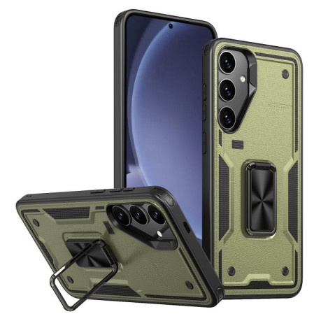 Протиударний чохол HMC 360 Degree Rotating Holder для Samsung Galaxy S25+ 5G - темно-зелений