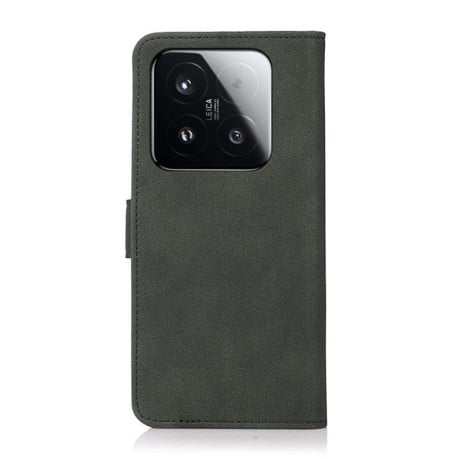 Чехол-книжка KHAZNEH матовая фактура на Xiaomi 15T 5G - зеленый