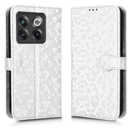 Чохол-книжка Honeycomb Dot для OnePlus 10T - сріблястий