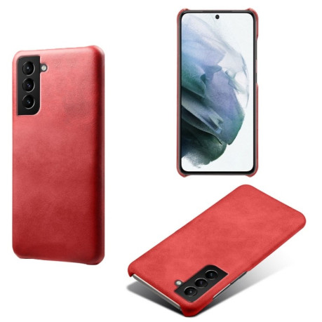 Противоударный чехол Calf Texture для Samsung Galaxy S22 - красный