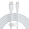Кабель Baseus Pudding Series 100W USB для Type-C Fast Charging Data Cable, Length:2m - білий
