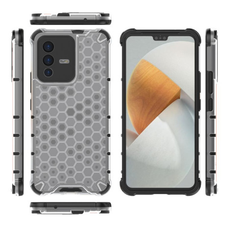 Противоударный чехол Honeycomb на Vivo S12 / V23 5G - белый