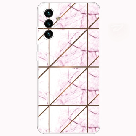 Противоударный чехол Abstract Marble Pattern для Samsung Galaxy A04s/A13 5G - розовый