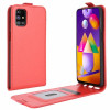 Фліп-чохол R64 Texture Single на Samsung Galaxy M31s - червоний