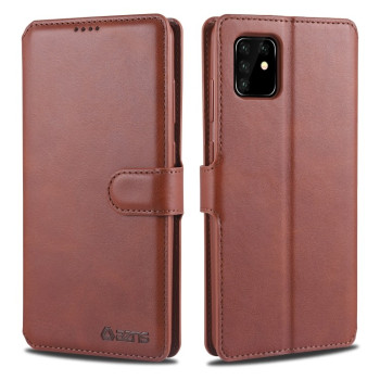 Чехол-книжка AZNS Calf Texture на Samsung Galaxy A81/M60S/Note 10 Lite - коричневый