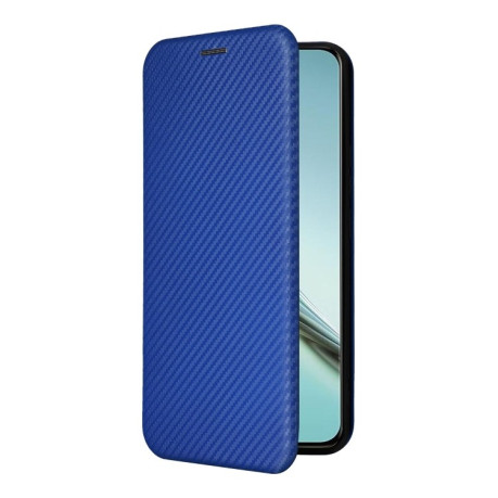 Чохол-книжка Carbon Fiber Texture на Realme 13 Pro / 13 Pro+ - синій