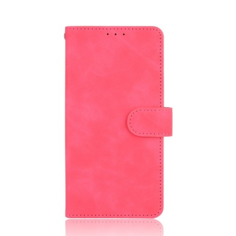 Чехол-книжка Solid Color Skin Feel на Samsung Galaxy A12 / M12 - пурпурно-красный