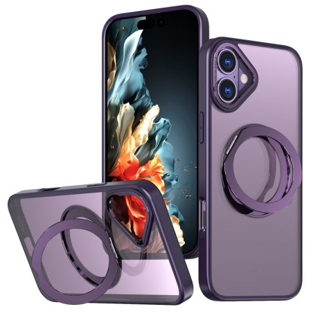 Противоударный чехол Wing Series MagSafe Magnetic Ring Holder для  iPhone 16 Plus - фиолетовый