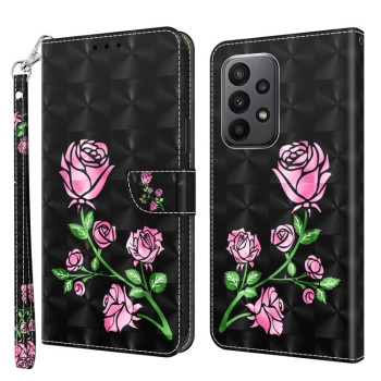 Чехол-книжка 3D Painting для Samsung Galaxy A24 4G/A25 5G - Rose