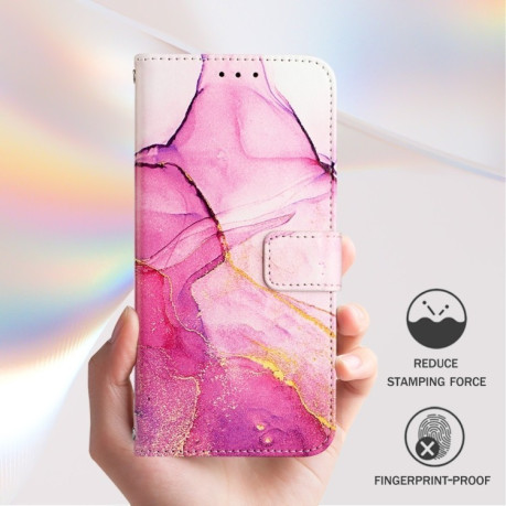 Чохол-книжка PT003 Marble Pattern для OnePlus Nord N30 SE 5G - Pink Purple Gold