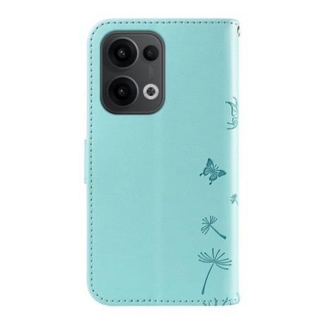 Чохол-книжка Dandelion Embossed Pattern Flip Leather для OPPO Reno13 Global - зелений