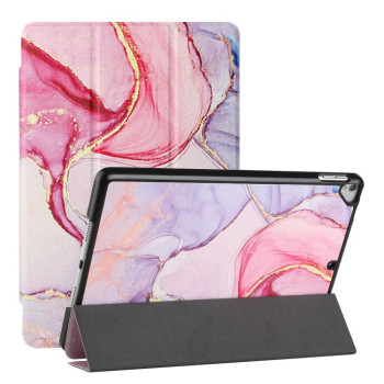 Чехол-книжка Silk Texture Colored Drawing Pattern для iPad 10.2 2021/2020/2019 - Pink Marble