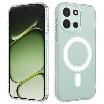 Чехол Clear Case с MagSafe гибрид твердого и мягкого материала на OnePlus Nord 6 / Nord CE6 5G — прозрачный