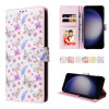 Чохол-книжка Bronzing Painting RFID для Samsung Galaxy S24 5G - Pansies