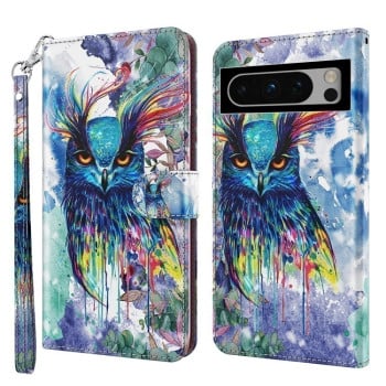 Чохол-книжка 3D Painting для Google Pixel 8 Pro - Owl