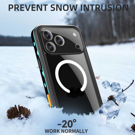 Протиударний чохол RedPepper IP68 Waterproof MagSafe для iPhone 17 Pro Max - чорно-синій