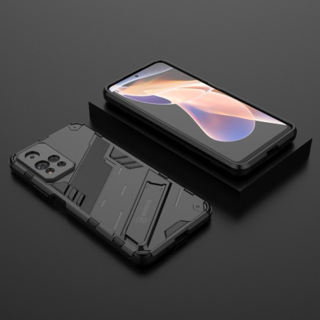 Противоударный чехол Punk Armor для Xiaomi Redmi Note 12 Pro 4G/11 Pro Global(4G/5G)/11E Pro  - черный