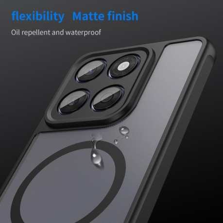 Чохол протиударний Fan Dun Series TPU Hybrid PC Frosted Magsafe для Motorola Edge 60  - чорний