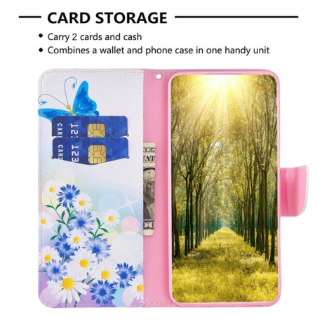 Чехол-книжка Colored Drawing Pattern для Samsung Galaxy A56 5G - Love