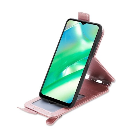 Фліп-чохол Zipper Wallet Vertical для Realme C33 - рожеве золото