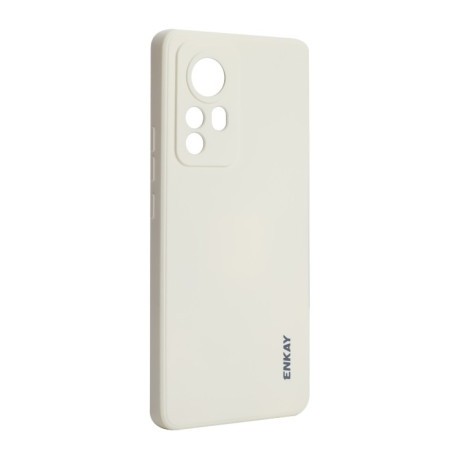 Противоударный чехол ENKAY Liquid Silicone для Xiaomi 12 Pro / 12S Pro - белый