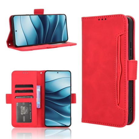 Чохол-книжка Skin Feel Calf на Xiaomi Redmi Note 14 4G Global - червоний