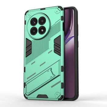 Противоударный чехол Punk Armor с подставкой на OnePlus 13R/Ace 5/Ace 5 Pro - зеленый