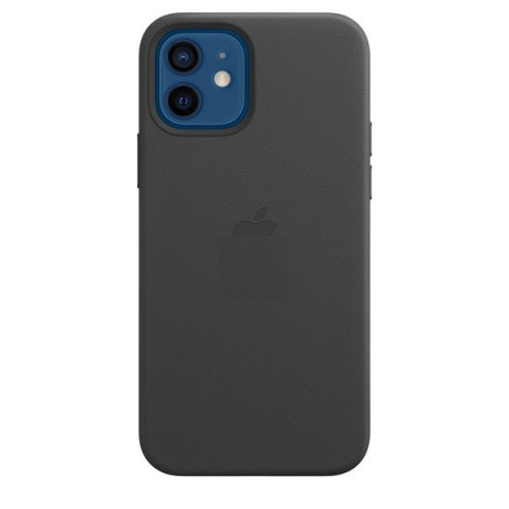 Шкіряний Чохол Leather Case Black для iPhone 12 | 12 Pro (без MagSafe)