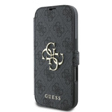 Оригинальный чехол Guess 4G Metal Logo для iPhone 16 Pro Max - Black